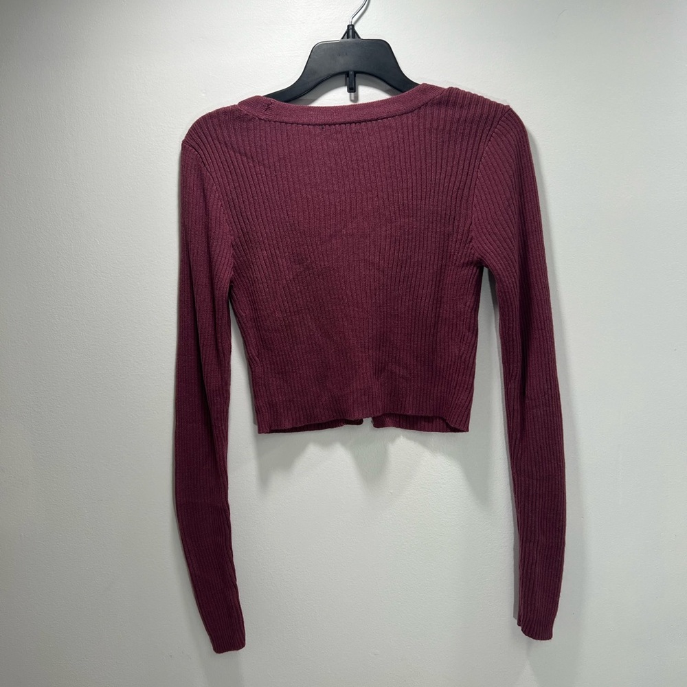 Wild Fable Deep Red Cropped Cardigan - Picture 6 of 6
